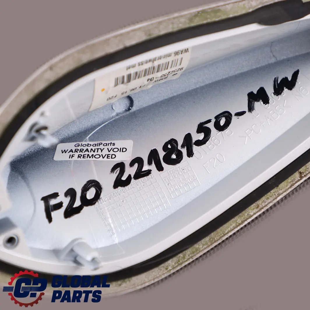 BMW F20 F21 F31 Alloggiamento vuoto Antenna sul Mineralweiss Bianco Minerale - SKU 2218150-MW - Numero di parte 2218150