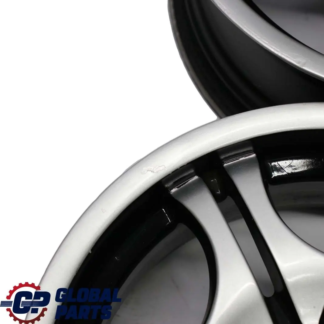 Komplett Set 4x Alufelge Alu Felgen 17" M Doppelspeiche 68 7,5J / 8,5J für BMW E46 mit Teilenummer 2229135/2229180 BMW E46 Komplett Set 4x Alufelge Alu Felgen 17" M Doppelspeiche 68 7,5J / 8,5J - SKU 2229135/2229180 SET - Teilenummer 2229135/2229180