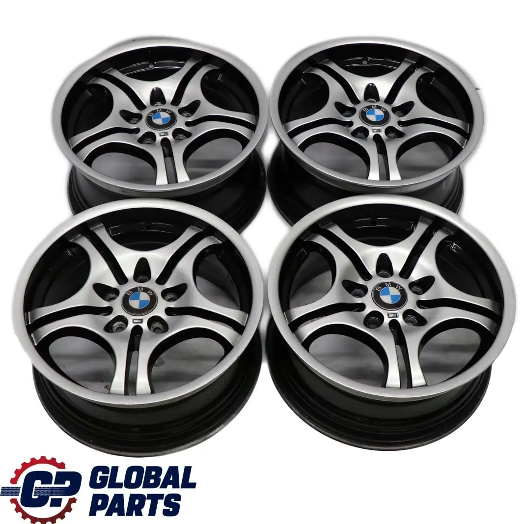 Set Complet 4x Alliage Jantes D'Alu 17" M Rayons Doubles 68 7,5J/8,5J pour BMW E46 à propos du numéro de pièce 2229135/2229180 BMW E46 Set Complet 4x Alliage Jantes D'Alu 17" M Rayons Doubles 68 7,5J/8,5J - SKU 2229135/2229180 SET - Numéro de pièce 2229135/2229180