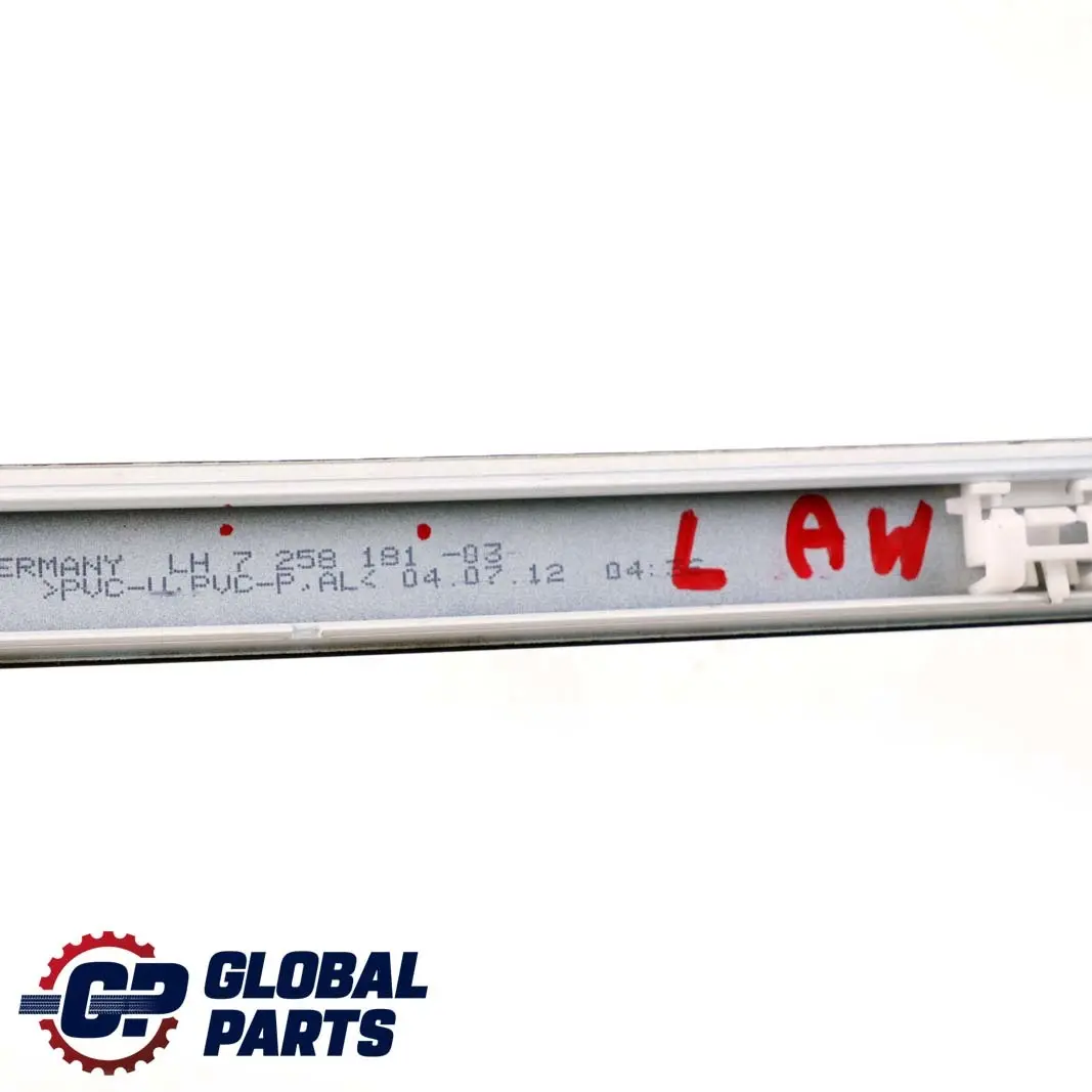 BMW F30 Modanatura Tetto Ringhiera Grondaia Sinistra Alpinweiss Bianco 3 - 300 - SKU 2239971-AW - Numero di parte 2239971