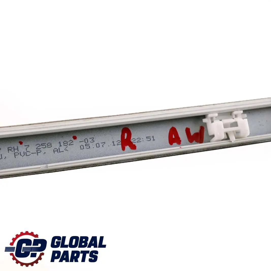 BMW 3 F30 Roof Moulding Railing Gutter Trim Right O/S Alpinweiss White 3 - 300 - SKU 2239973-AW - Part number 2239973
