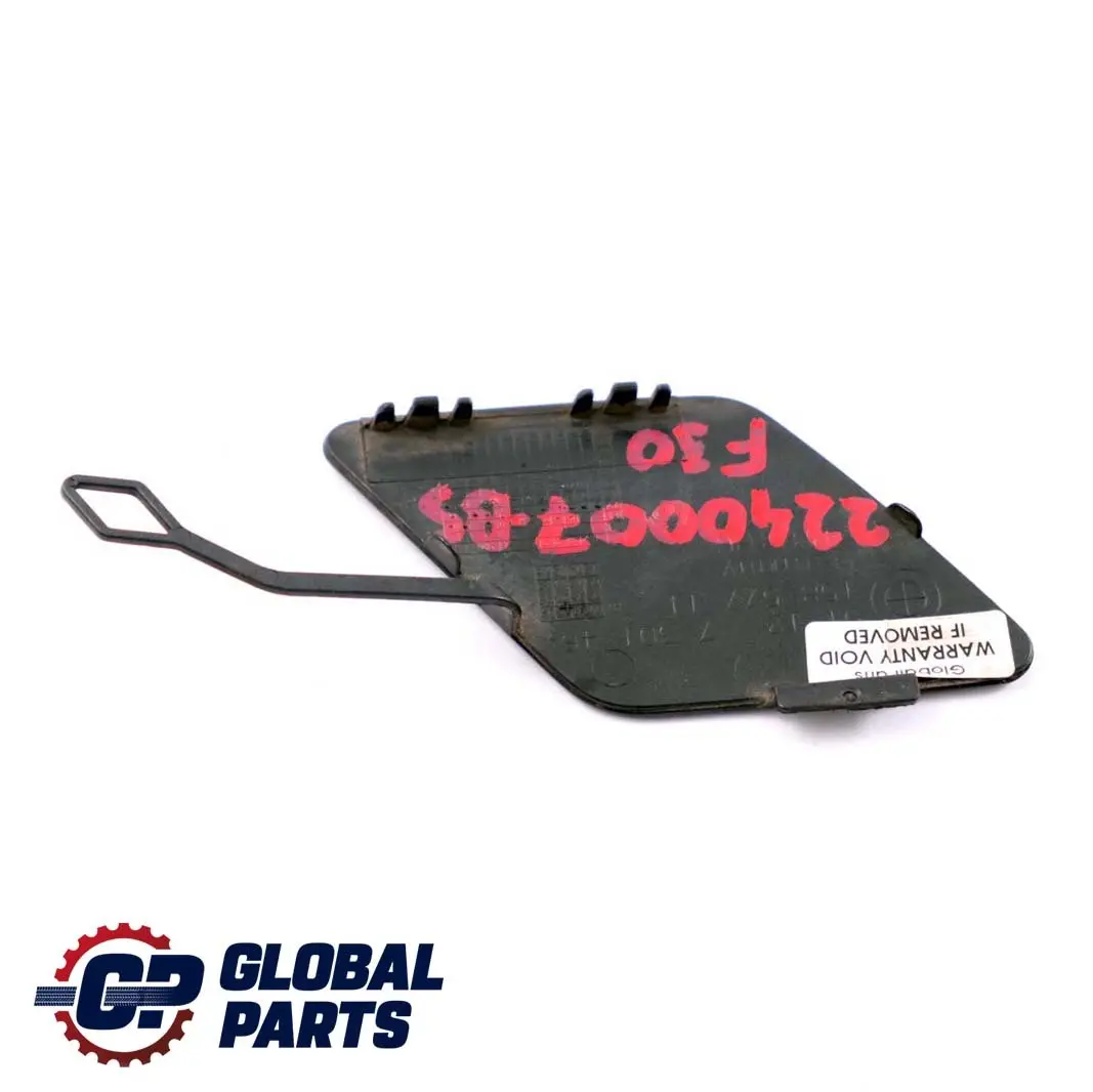 BMW F30 Occhio di traino con flap Paraurti posteriore Black Sapphire - 475 - SKU 2240007-BS - Numero di parte 7301464