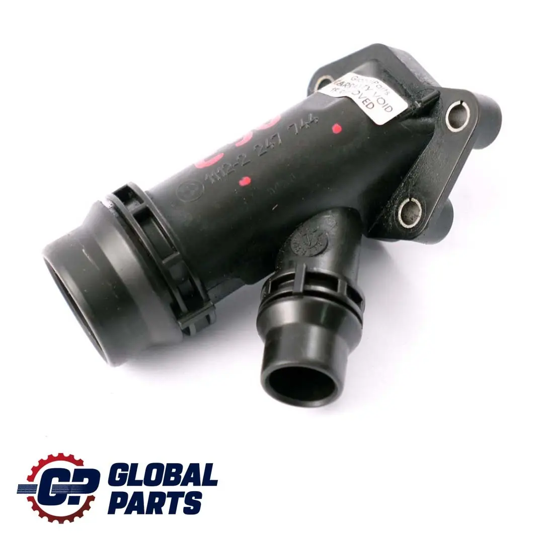 Water Pump Flange BMW E60 E87 E90 Thermostat Connector Pipe Hose to with Part number 11122247744 Water Pump Flange BMW E60 E87 E90 Thermostat Connector Pipe Hose - SKU 2247744 - Part number 11122247744