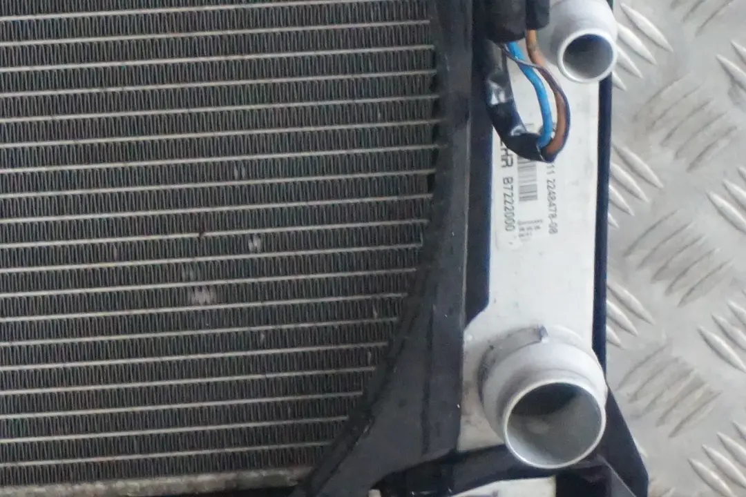 BMW 7 Series E65 M57N M57N2 730d Complete Engine Cooling Radiator Shroud Fan - SKU 2249458-1 - Part number 2249458