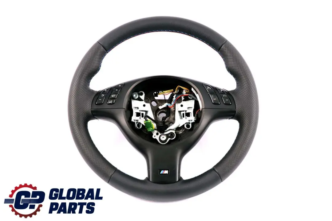 Leather M-Sport Thick Steering Wheel M-tricolored Threads to BMW 3 Series E46 NEW with Part number 2282022 BMW 3 Series E46 NEW Leather M-Sport Thick Steering Wheel M-tricolored Threads - SKU 2282022-1 - Part number 2282022