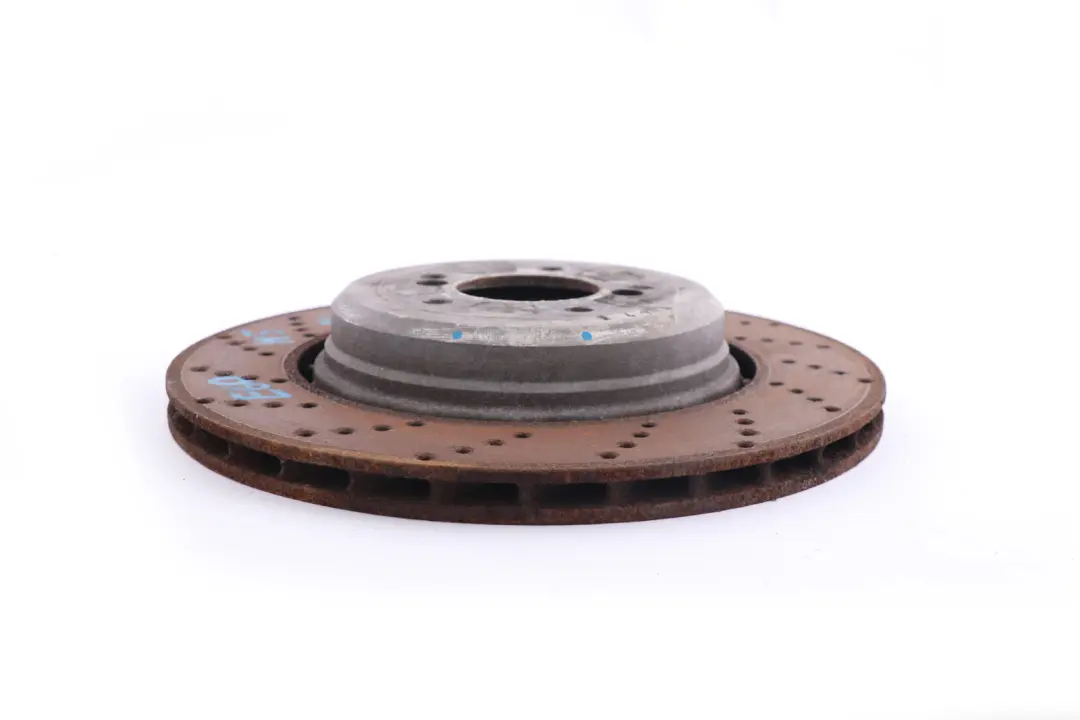 BMW 5 Reihe E60 M5 E63 M6 belüftete perforierte Radbremsscheibe hinten links - SKU 2282807 - Teilenummer 2282807