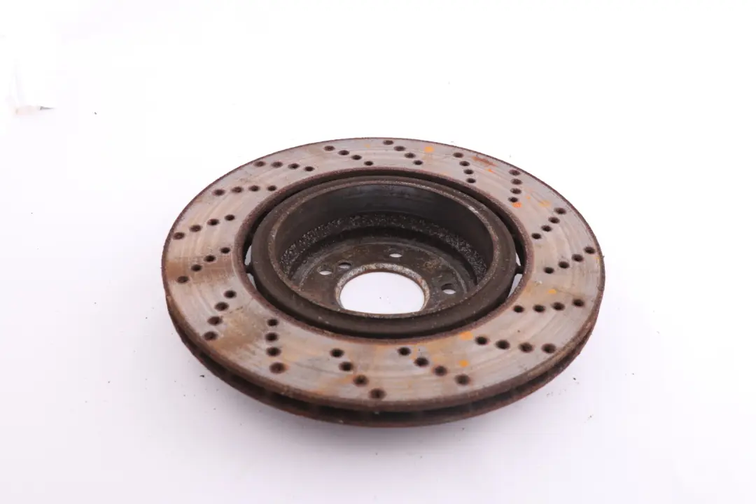 Left N/S Ventilated Perforated Wheel Brake Disc to BMW 5 Series E60 M5 E63 M6 Rear with Part number 2282807 BMW 5 Series E60 M5 E63 M6 Rear Left N/S Ventilated Perforated Wheel Brake Disc - SKU 2282807 - Part number 2282807