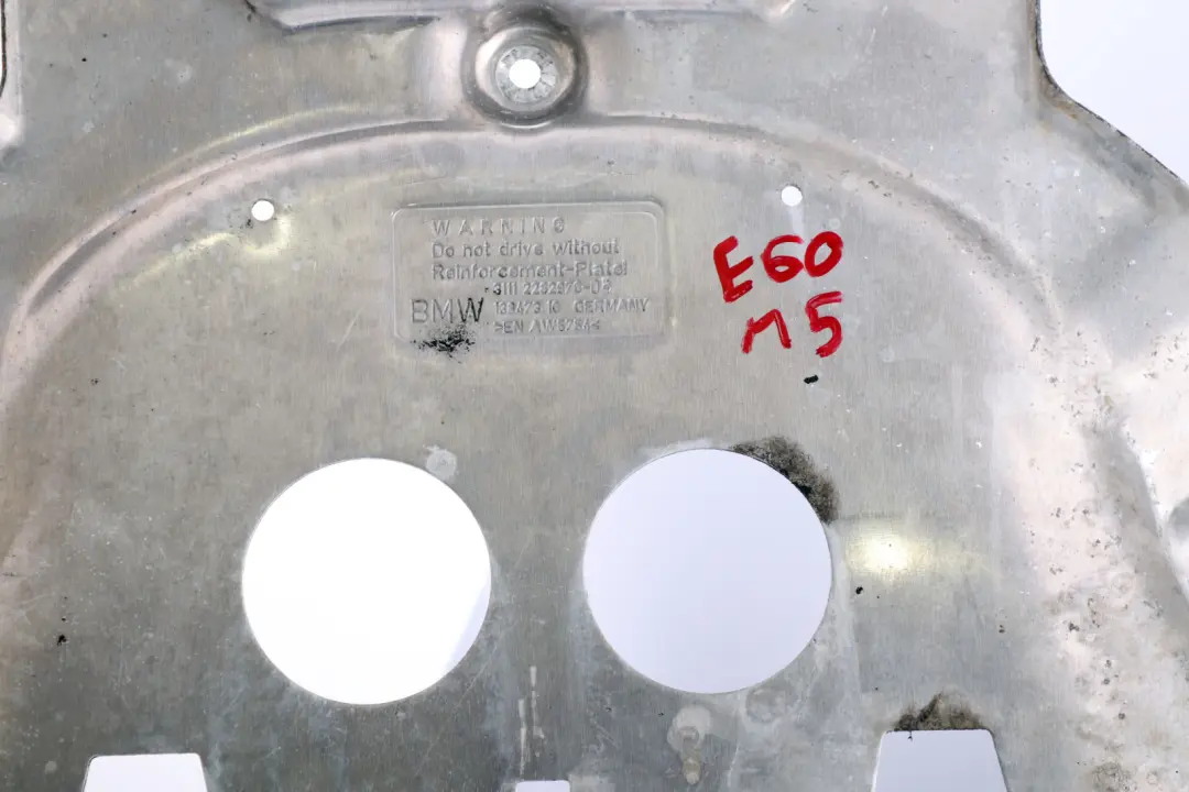 BMW 5 6 er E60 M5 E61N E63 E64 Versteifungsplatte - SKU 2282970 - Teilenummer 2282970
