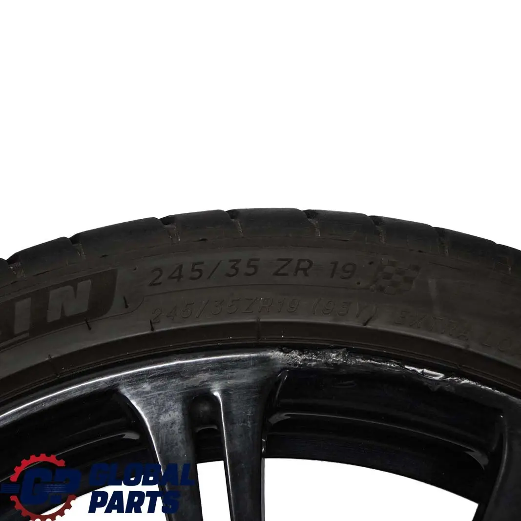 BMW E90 E92 M3 Black Set Complete 4x Wheel with Tyres 19" M Double Spoke 220 - SKU 2283555/556 - Part number 