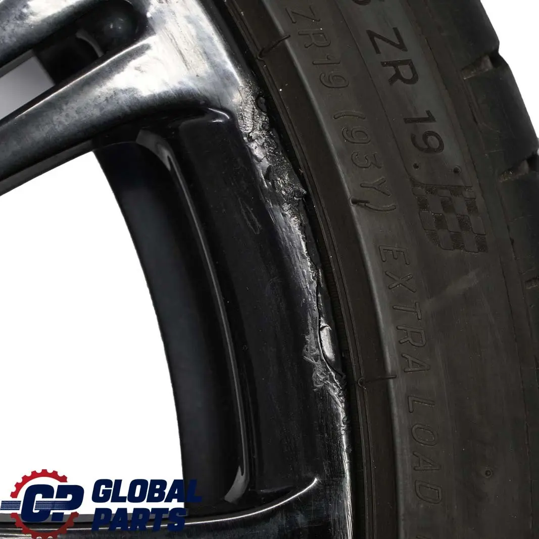 BMW E90 E92 M3 Black Set Complete 4x Wheel with Tyres 19" M Double Spoke 220 - SKU 2283555/556 - Part number 