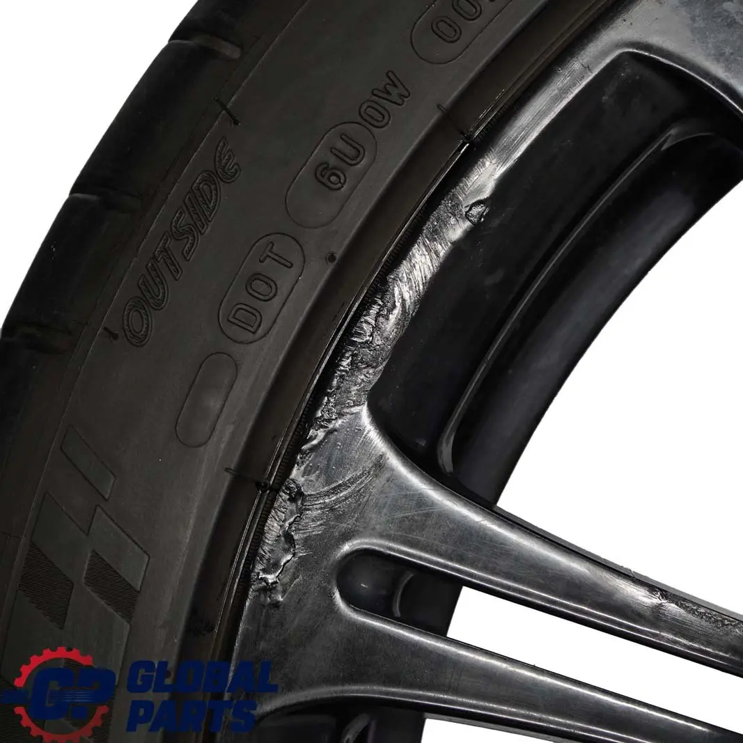 BMW E90 E92 M3 Black Set Complete 4x Wheel with Tyres 19" M Double Spoke 220 - SKU 2283555/556 - Part number 