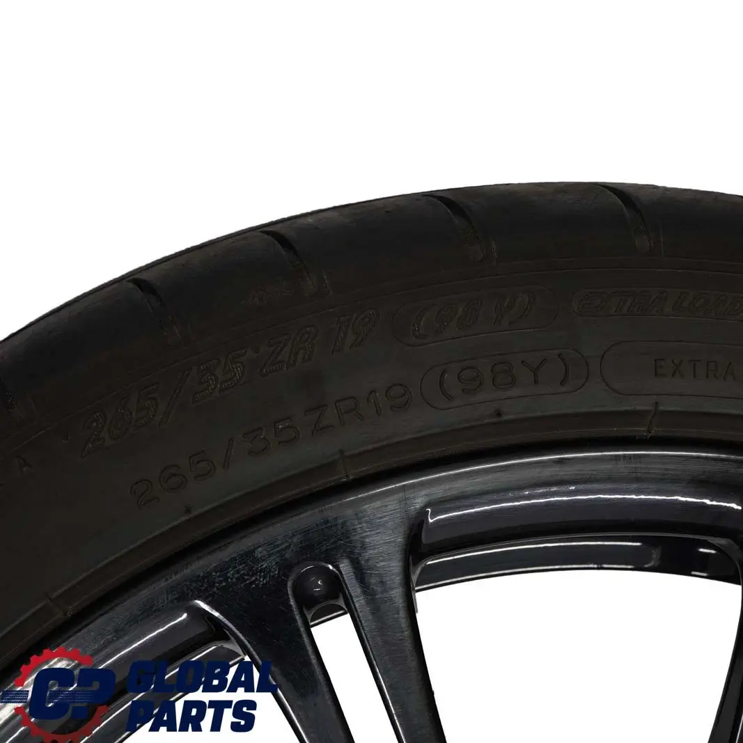 BMW E90 E92 M3 Black Set Complete 4x Wheel with Tyres 19" M Double Spoke 220 - SKU 2283555/556 - Part number 