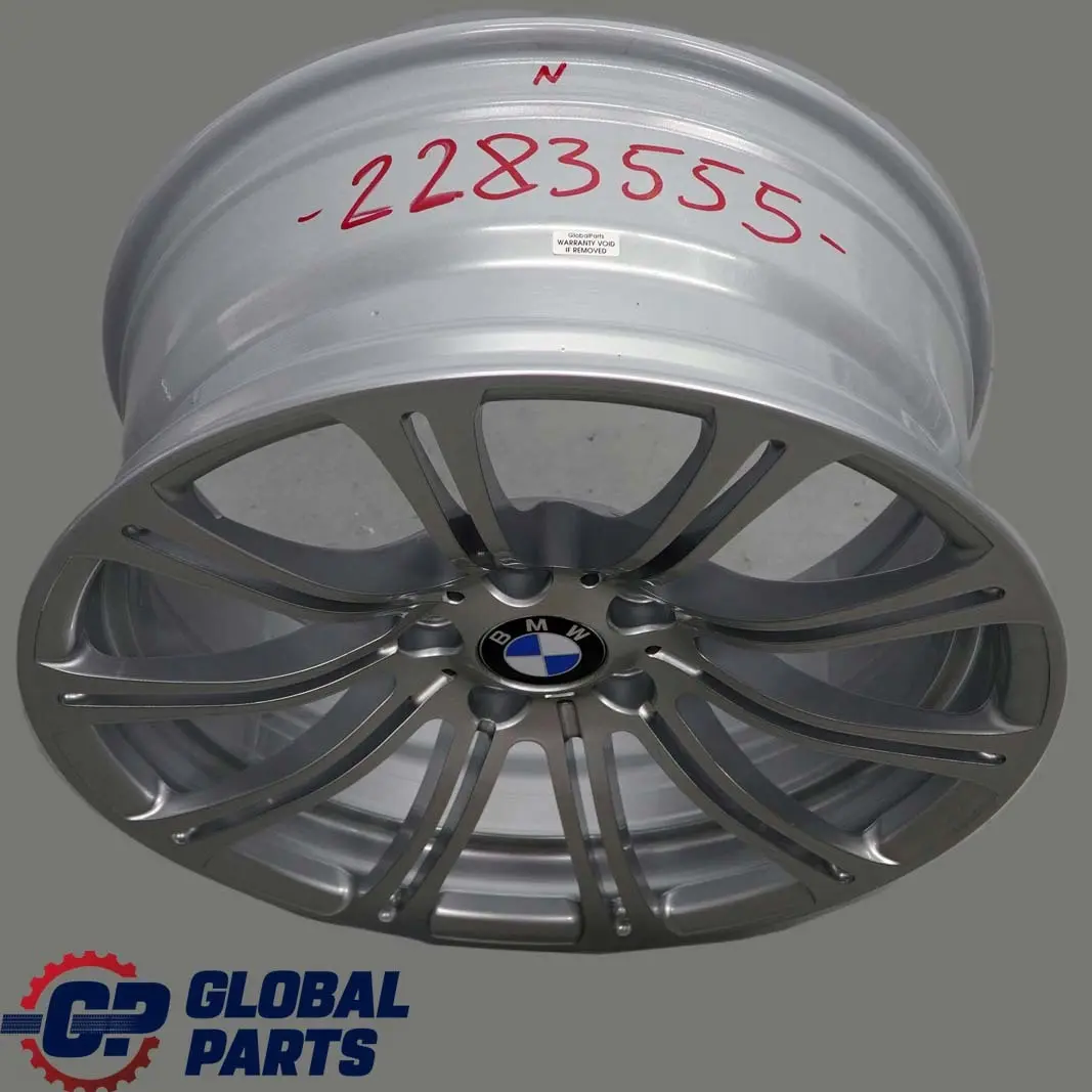 Front Wheel Alloy Rim 19" 8,5J ET:29 M Double Spoke 220 to BMW E90 E92 M3 Silver with Part number 2283555 BMW E90 E92 M3 Silver Front Wheel Alloy Rim 19" 8,5J ET:29 M Double Spoke 220 - SKU 2283555 - Part number 2283555