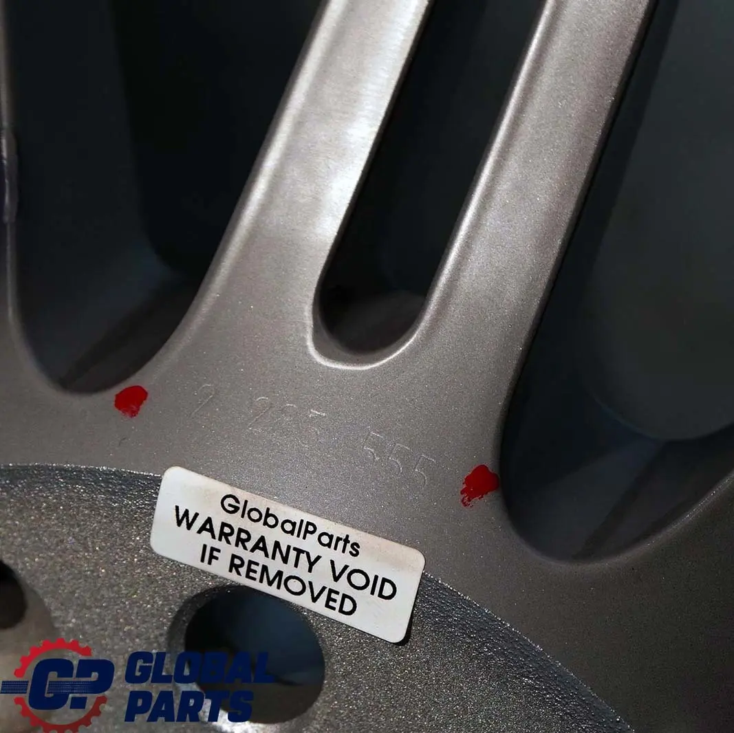 Front Wheel Alloy Rim 19" 8,5J ET:29 M Double Spoke 220 to BMW E90 E92 M3 Silver with Part number 2283555 BMW E90 E92 M3 Silver Front Wheel Alloy Rim 19" 8,5J ET:29 M Double Spoke 220 - SKU 2283555 - Part number 2283555