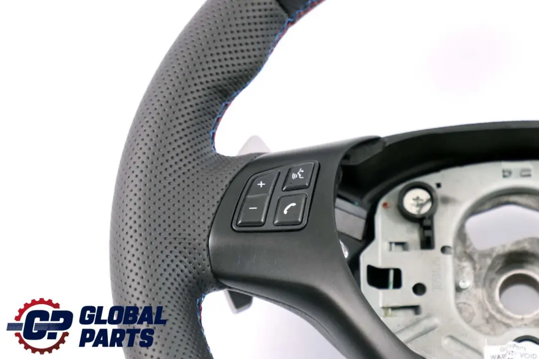 Leather M-Sport Thick Steering Wheel Paddle Shift to BMW E90 E92 E93 M3 NEW Black with Part number 2283738 BMW E90 E92 E93 M3 NEW Black Leather M-Sport Thick Steering Wheel Paddle Shift - SKU 2283738-1 - Part number 2283738