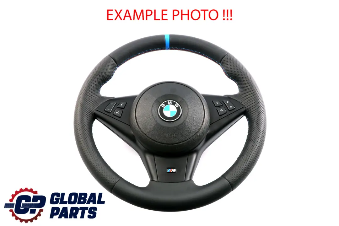 BMW 5 6 Series E60 E61 E63 E64 NEW Leather M-Sport Steering Wheel ///M-threads - SKU 2283939-1 - Part number 2283939
