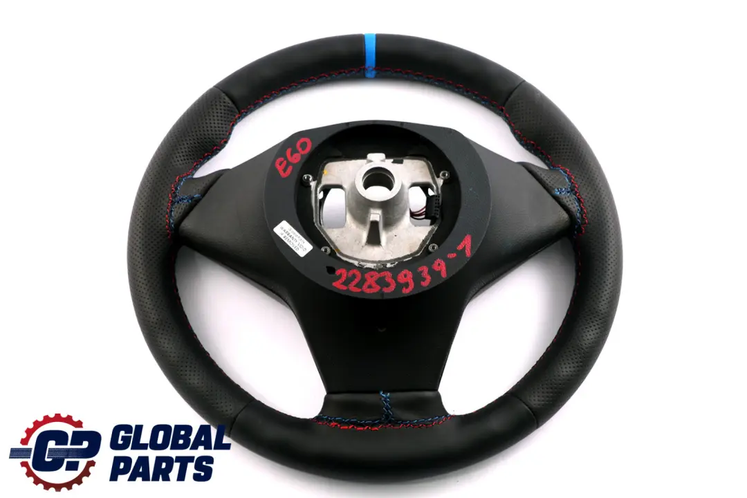 Leather M-Sport Steering Wheel ///M-threads to BMW 5 6 Series E60 E61 E63 E64 NEW with Part number 2283939 BMW 5 6 Series E60 E61 E63 E64 NEW Leather M-Sport Steering Wheel ///M-threads - SKU 2283939-1 - Part number 2283939