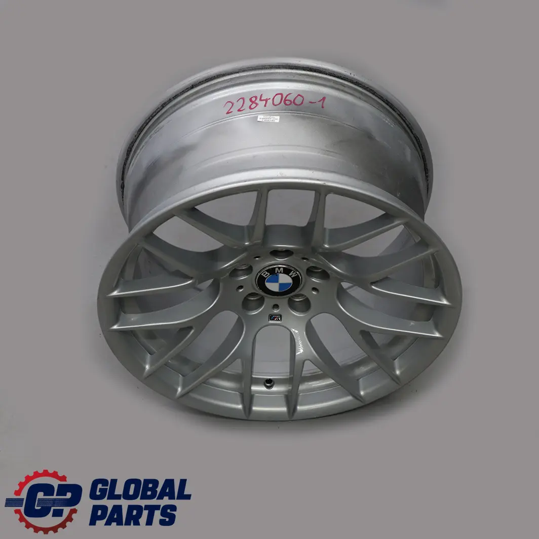 Silber Hinten Alu Felge Alufelge 19" 10J M Y-Speiche 359 für BMW E90 E92 M3 mit Teilenummer 2284060 BMW E90 E92 M3 Silber Hinten Alu Felge Alufelge 19" 10J M Y-Speiche 359 - SKU 2284060-1 - Teilenummer 2284060