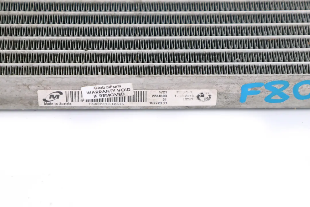 Radiador Enfriador Aceite La Transmisión para BMW Serie F80 M3 F82 F83 M4 con número de pieza 2284503 BMW Serie F80 M3 F82 F83 M4 Radiador Enfriador Aceite La Transmisión - SKU 2284503 - Número de pieza 2284503