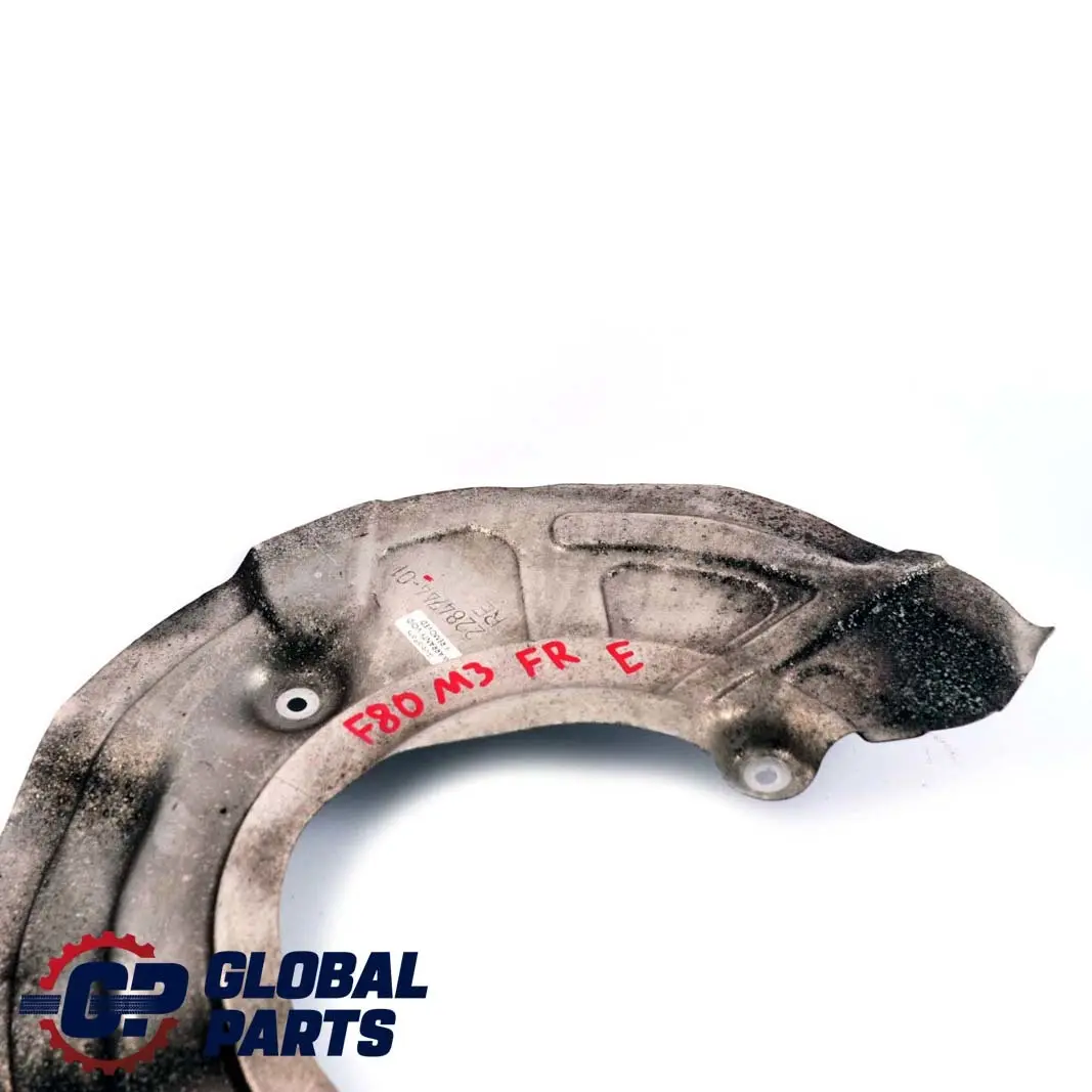 Protection Cover Plate Brake Disc Front Right O/S to BMW 3 4 Series F80 M3 F82 M4 with Part number 2284744 BMW 3 4 Series F80 M3 F82 M4 Protection Cover Plate Brake Disc Front Right O/S - SKU 2284744 - Part number 2284744