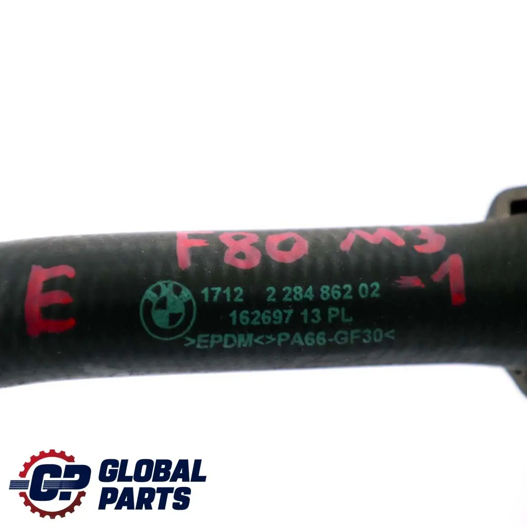 BMW 3 4 Series F80 M3 F82 M4 1 Hose Line Charge Air Cooler Coolant Pump - SKU 2284862-1 - Part number 2284862