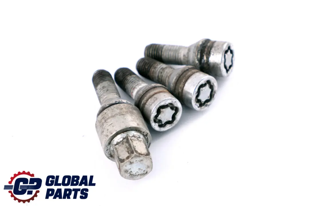 BMW X1 E60 E84 E87 E90 Set de quatre boulons roue noir avec adaptateur sécurité - SKU 2453959-2 - Numéro de pièce 2453959
