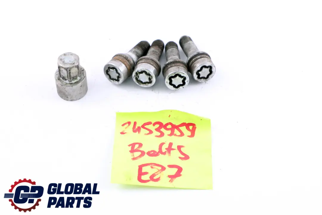 Pernos Bloqueo Seguridad BMW E60 E87 E90 Juego Cuatro Perno Rueda Adaptador para con número de pieza 2453959 Pernos Bloqueo Seguridad BMW E60 E87 E90 Juego Cuatro Perno Rueda Adaptador - SKU 2453959 - Número de pieza 2453959