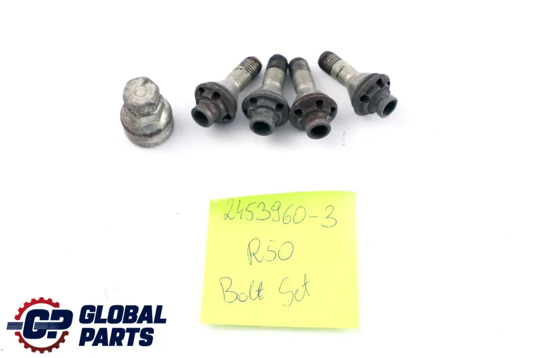 Set Locking Wheel Bolt Locks Security Nut to BMW Mini Cooper R56 F56 R60 R61 with Part number 2453960 BMW Mini Cooper R56 F56 R60 R61 Set Locking Wheel Bolt Locks Security Nut - SKU 2453960-3 - Part number 2453960
