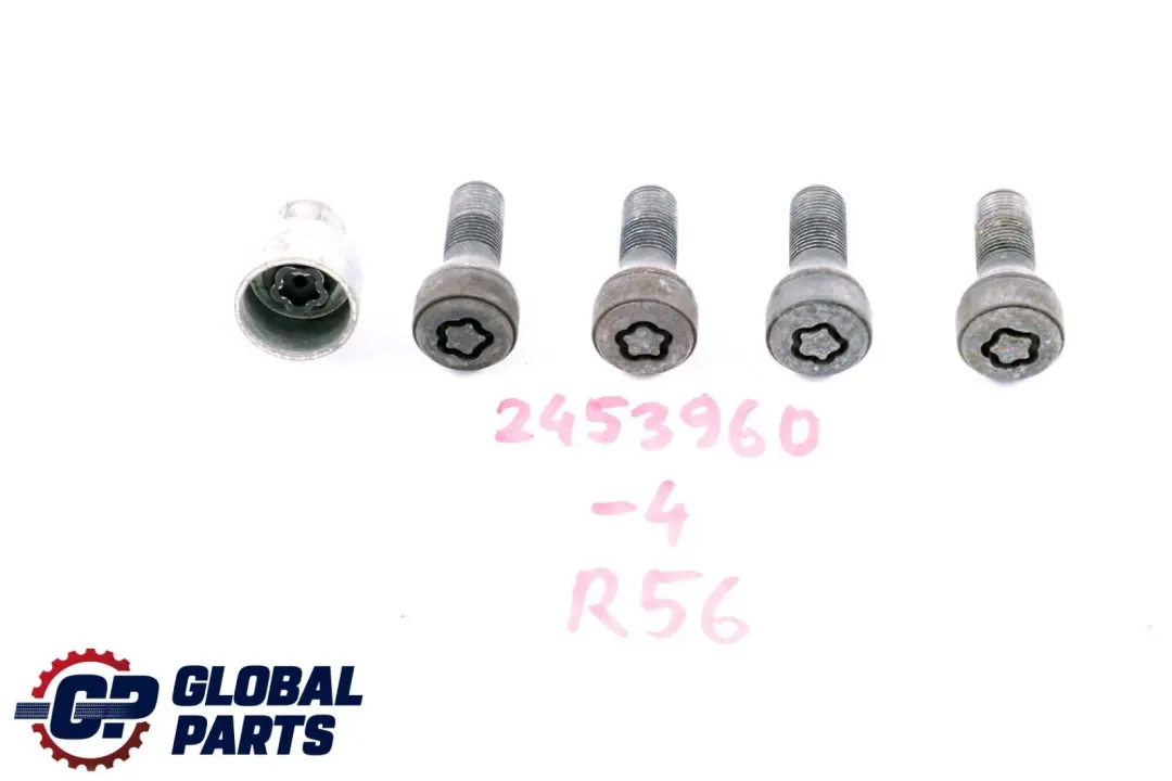 Mini Cooper 4 R56 F56 R60 R61 Set Locking Wheel Bolt Locks Security Nut - SKU 2453960-4 - Part number 2453960