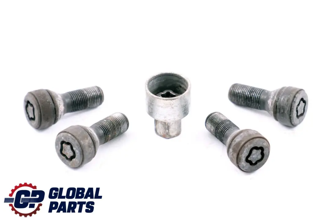 Set Locking Wheel Bolt Locks Security Nut to Mini Cooper 4 R56 F56 R60 R61 with Part number 2453960 Mini Cooper 4 R56 F56 R60 R61 Set Locking Wheel Bolt Locks Security Nut - SKU 2453960-4 - Part number 2453960