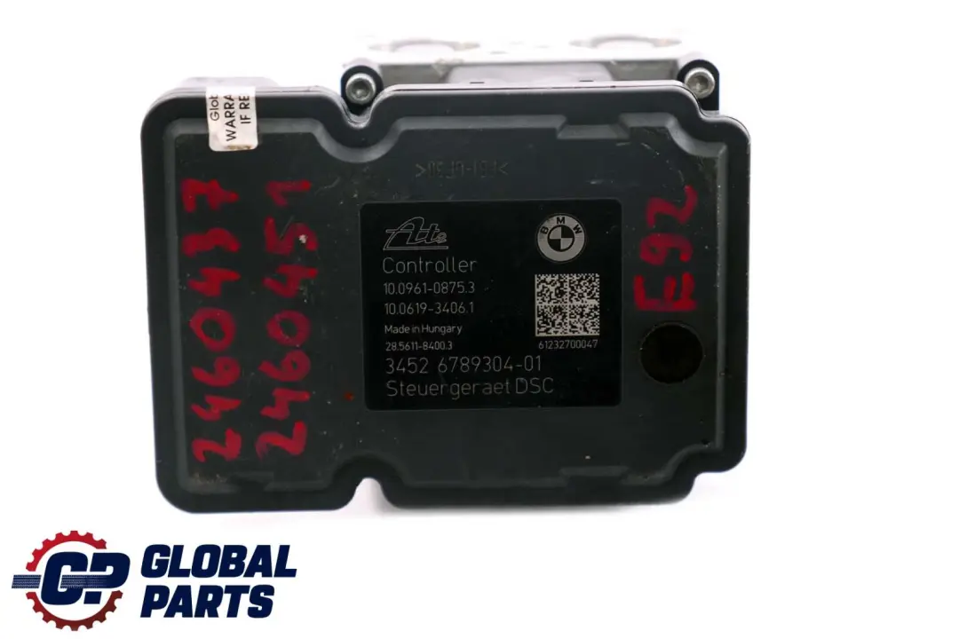 BMW E92 Unit? Idraulica Pompa Dsc 6789303 6789304 - SKU 2460437 - Numero di parte 2460437