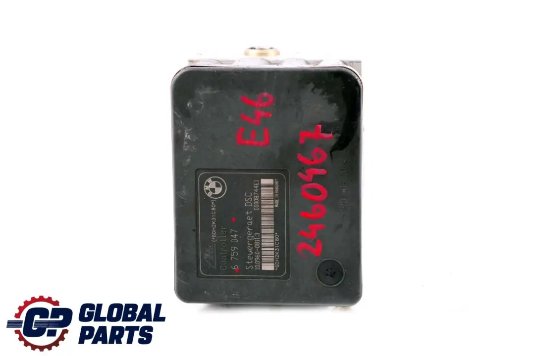 Hydraulic Control Unit DSC Pump 6759045 6759047 to BMW 3 Series E46 with Part number 2460467 BMW 3 Series E46 Hydraulic Control Unit DSC Pump 6759045 6759047 - SKU 2460467 - Part number 2460467