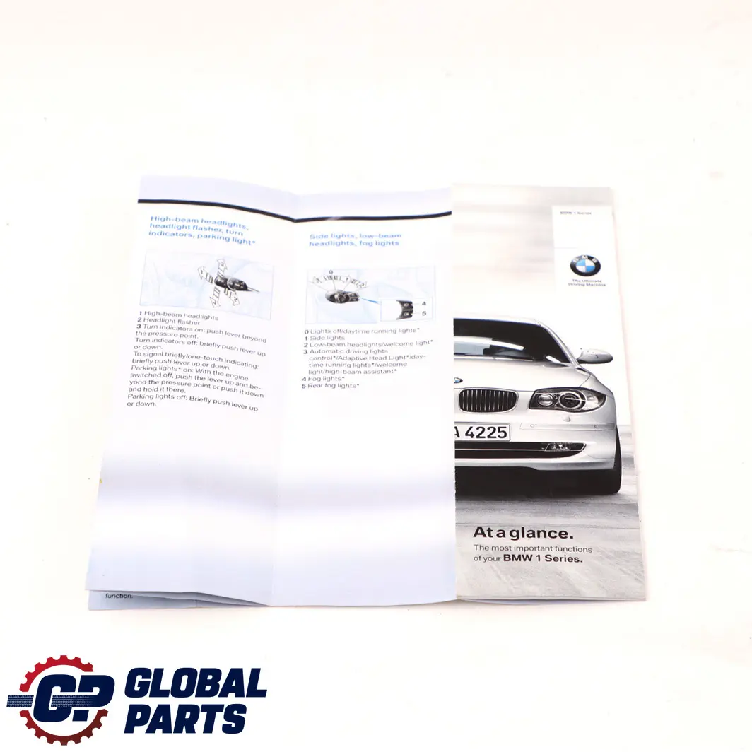 BMW 1 E81 E87 LCI Booklet Owner's Handbook Book Case Wallet Pouch Slipcase - SKU 2600812-2 - Part number 2600812