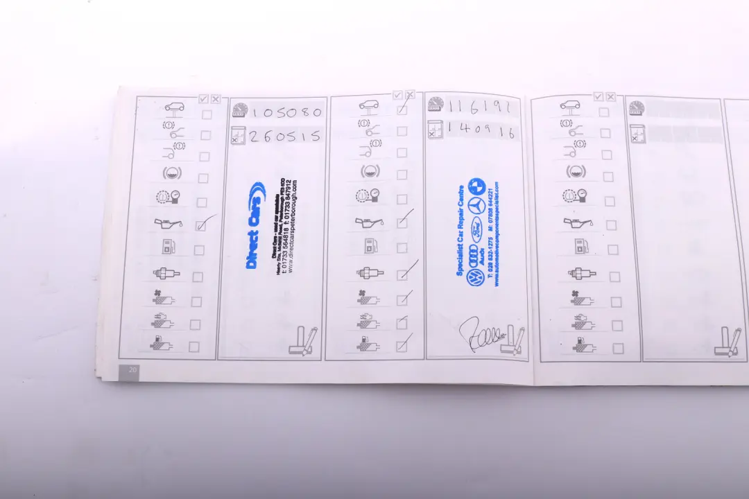 BMW Mini Cooper R56 1 Service Booklet Owner's Handbook Pouch Case Wallet Set - SKU 2601107-1 - Part number 2601107