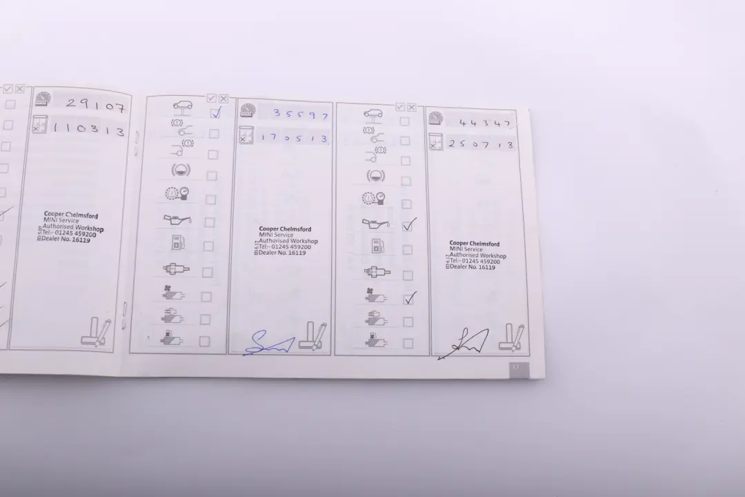 BMW Mini Cooper R56 1 Service Booklet Owner's Handbook Pouch Case Wallet Set - SKU 2601107-1 - Part number 2601107
