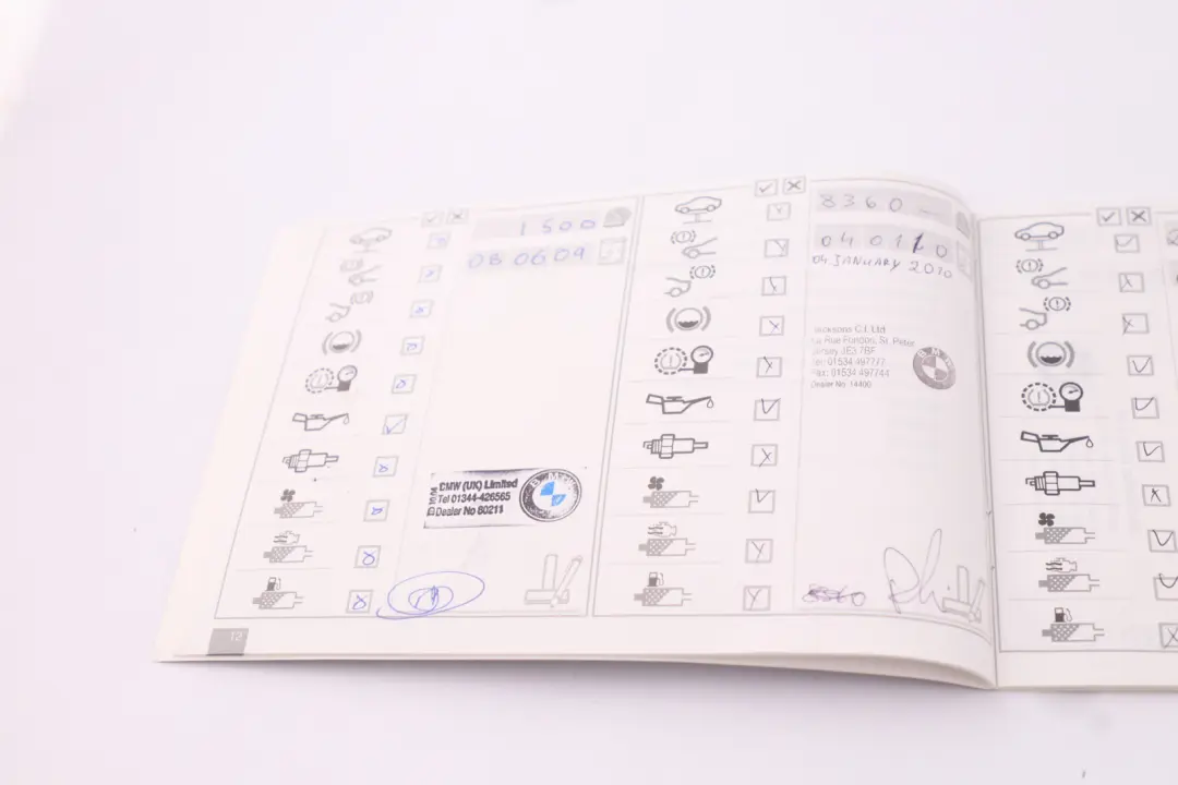 BMW 3 Series E92 E93 M3 Service Booklet Owner's Handbook Pouch Case Wallet - SKU 2601320 - Part number 2601320