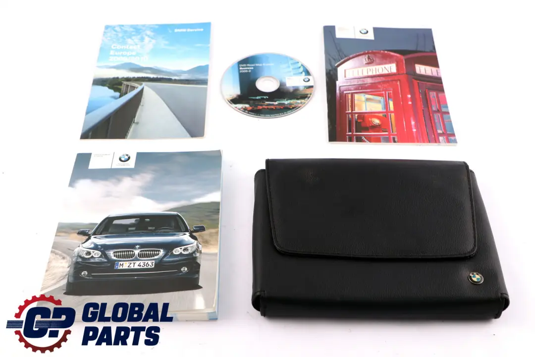 BMW 5 Series 1 E60 E61 LCI Owner's Handbook Case Pouch Wallet Book Set - SKU 2602158-1 - Part number 2602158