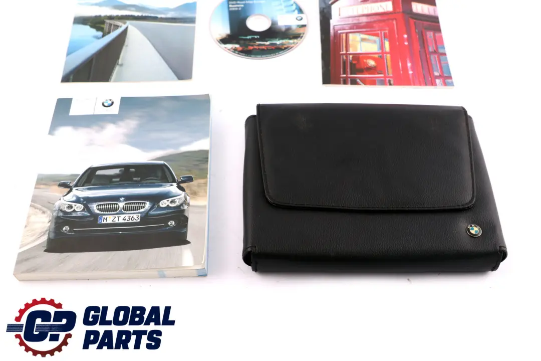 BMW 5 Series 1 E60 E61 LCI Owner's Handbook Case Pouch Wallet Book Set - SKU 2602158-1 - Part number 2602158