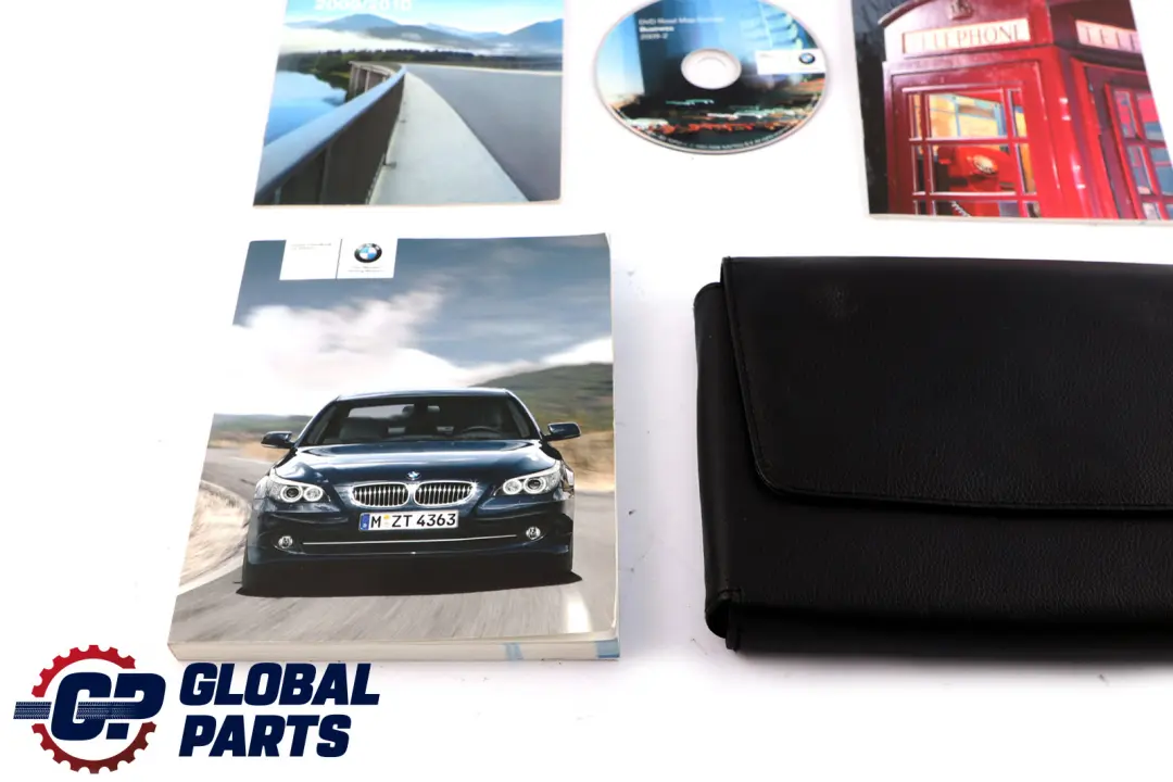 BMW 5 Series 1 E60 E61 LCI Owner's Handbook Case Pouch Wallet Book Set - SKU 2602158-1 - Part number 2602158