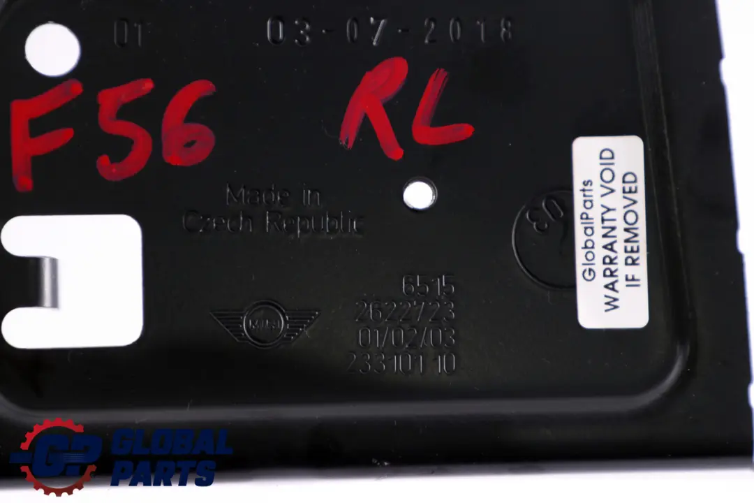 Holder ATM Bracket Unit Rear Left N/S 6515 to BMW Mini Cooper F56 with Part number 2622723 BMW Mini Cooper F56 Holder ATM Bracket Unit Rear Left N/S 6515 - SKU 2622723 - Part number 2622723