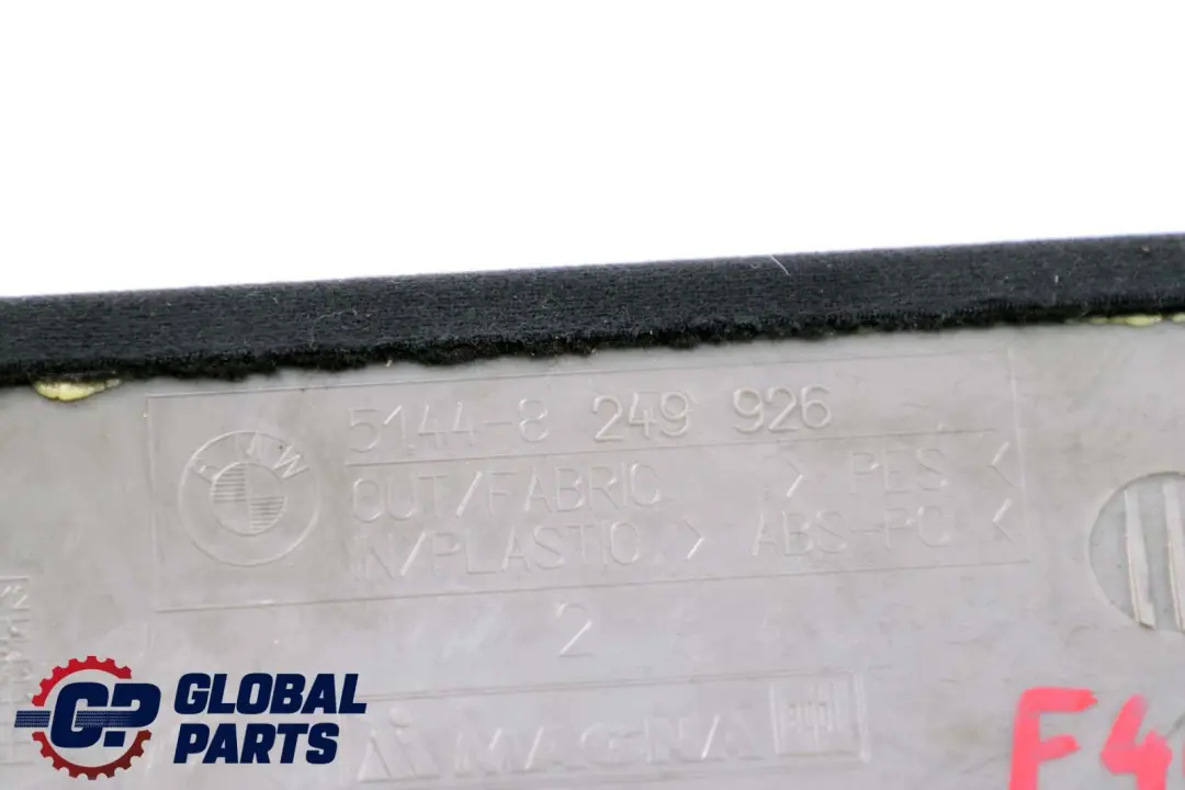 Covering Cover Headlining Rear Black 8249926 BMW 3 Series E46 Saloon - SKU 2699109 - Part number 2699109
