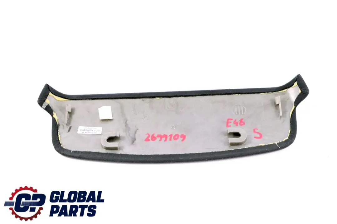 Covering Cover Headlining Rear Black 8249926 BMW 3 Series E46 Saloon - SKU 2699109 - Part number 2699109