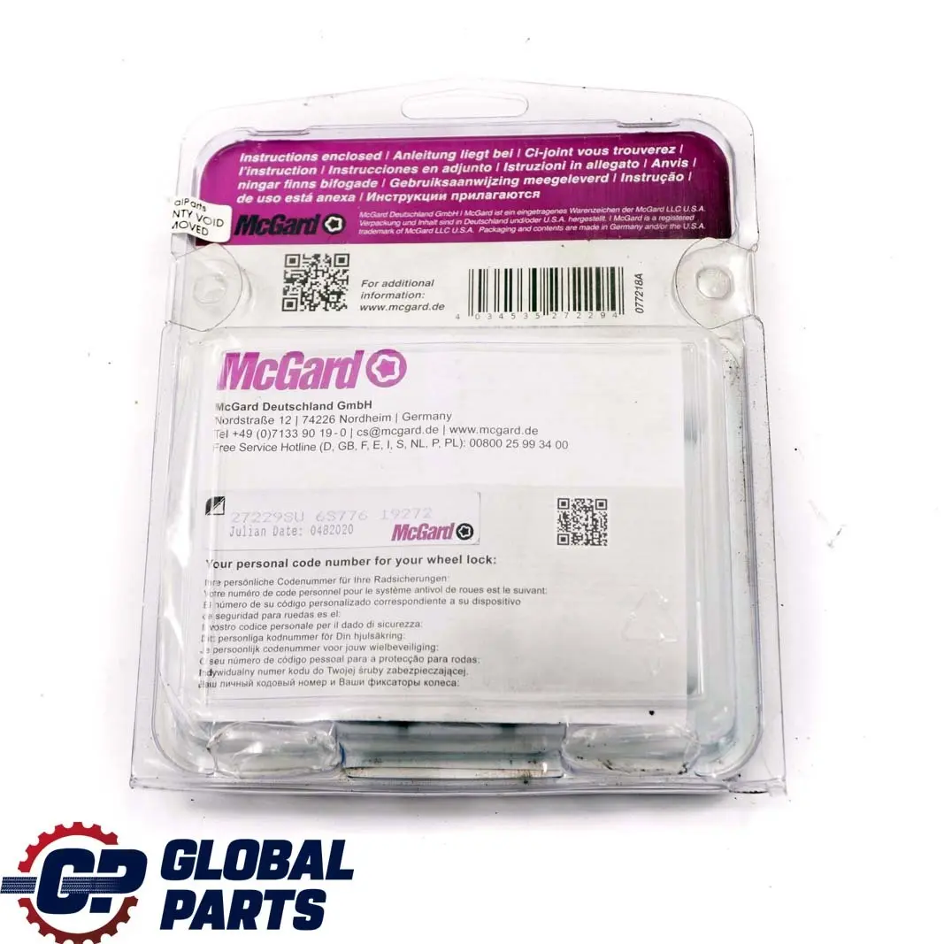 Lot Radschraubensicherung Mcgard M14x1.25 27229 Su pour Mini Cooper F56 à propos du numéro de pièce 27229SU Mini Cooper F56 Lot Radschraubensicherung Mcgard M14x1.25 27229 Su - SKU 27229SU - Numéro de pièce 27229SU
