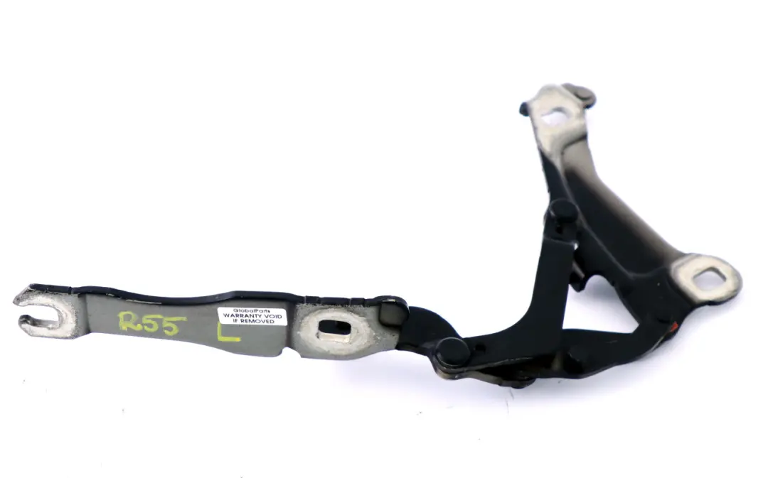 Left Engine Hood Bonnet Hinge Black N/S 2751203 to BMW Mini R55 R56 R57 with Part number 7211639 BMW Mini R55 R56 R57 Left Engine Hood Bonnet Hinge Black N/S 2751203 - SKU 2751203-BLK - Part number 7211639
