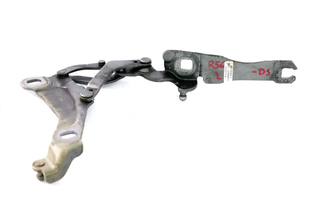 Bisagra izquierda del capo Dark Silver para Mini Cooper R55 R56 R57 con número de pieza 2751203 Mini Cooper R55 R56 R57 Bisagra izquierda del capo Dark Silver - SKU 2751203-DS - Número de pieza 2751203