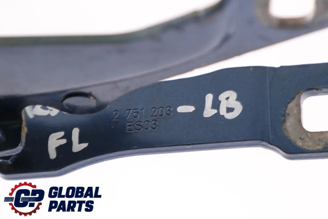 Mini R55 R56 Capo delantero izquierdo Bisagra del capo Azul relampago - SKU 2751203-LB - Número de pieza 2751203