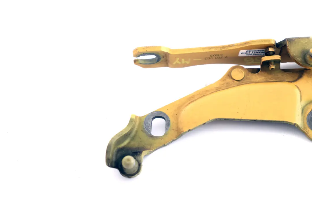 Left Hood Bonnet Hinge Mellow Yellow A58 N/S to BMW Mini Cooper R55 R56 with Part number 2751203 BMW Mini Cooper R55 R56 Left Hood Bonnet Hinge Mellow Yellow A58 N/S - SKU 2751203-MY - Part number 2751203