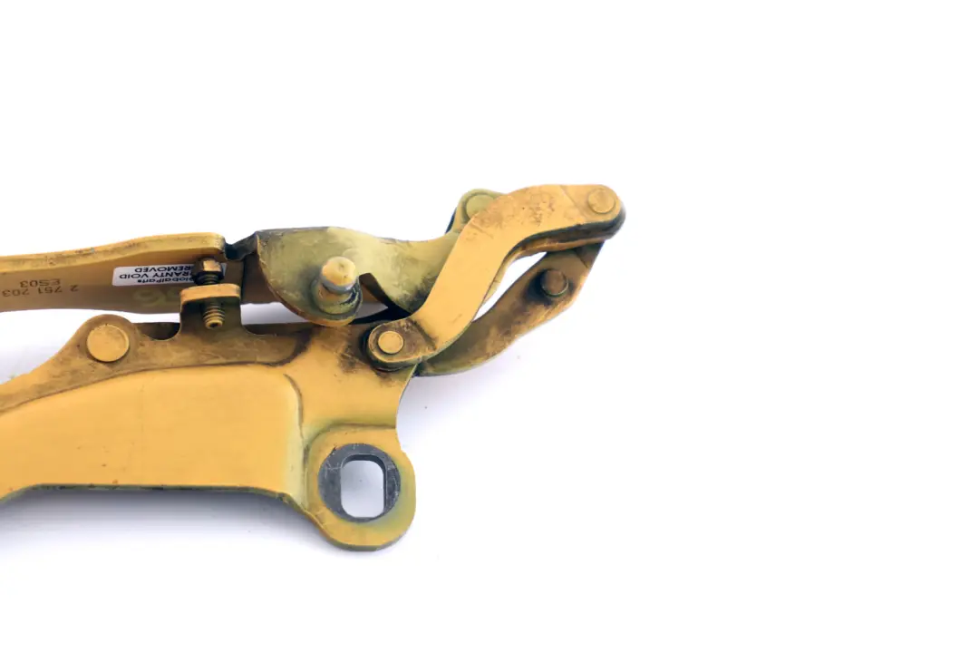 Left Hood Bonnet Hinge Mellow Yellow A58 N/S to BMW Mini Cooper R55 R56 with Part number 2751203 BMW Mini Cooper R55 R56 Left Hood Bonnet Hinge Mellow Yellow A58 N/S - SKU 2751203-MY - Part number 2751203