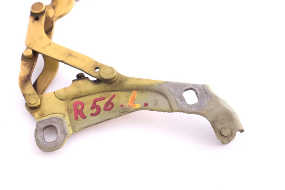 Mini Cooper R55 R56 Bisagra izquierda del capo Mellow Yellow A58 - SKU 2751203-MY - Número de pieza 2751203