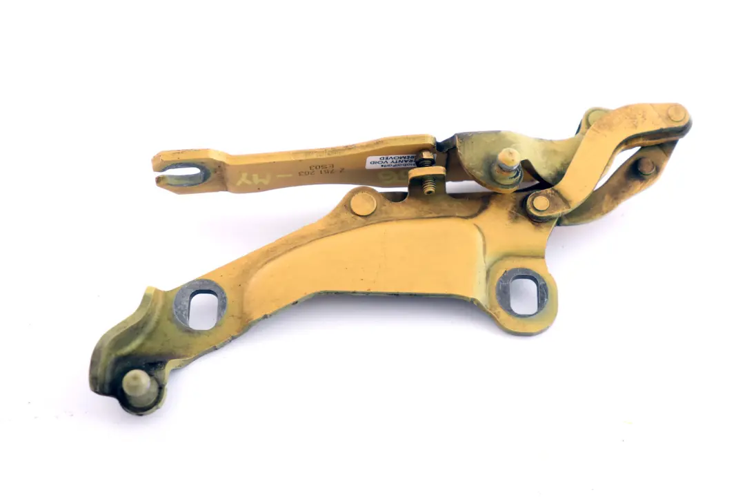 Mini Cooper R55 R56 Bisagra izquierda del capo Mellow Yellow A58 - SKU 2751203-MY - Número de pieza 2751203